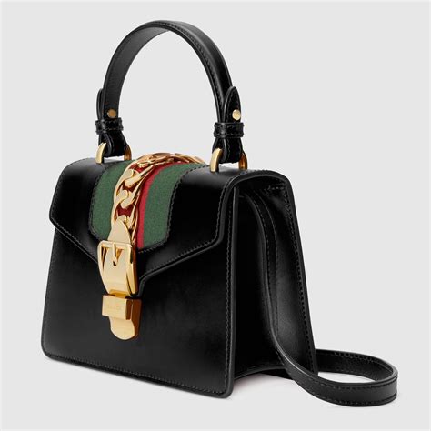 black sylvie mini bag gucci|Gucci sylvie bag history.